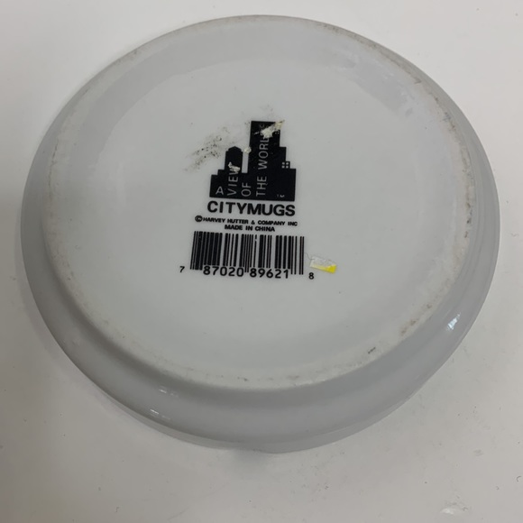 Ashtray | White NEW YORK View Of The World Glass State Memorabilia Smoking Tray - Picture 4 of 7